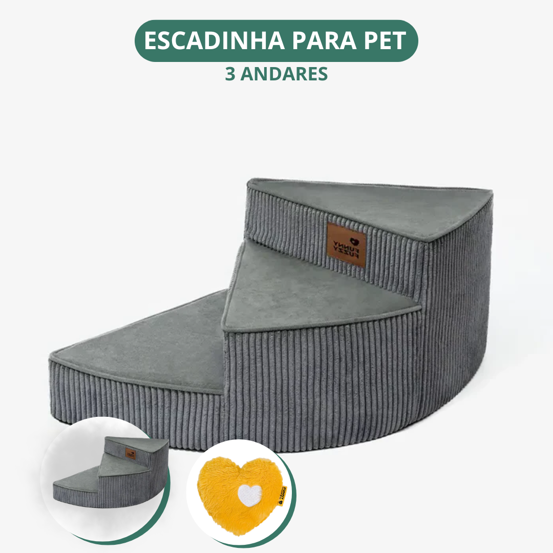 [COMPRE 1 LEVE 2] Escada Artesanal em Espiral para Pet + 2 Brindes Incríveis