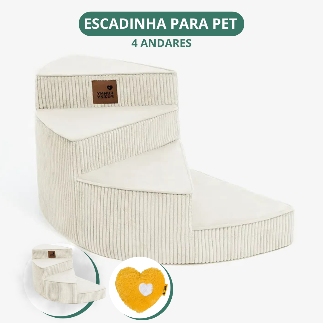 [COMPRE 1 LEVE 2] Escada Artesanal em Espiral para Pet + 2 Brindes Incríveis